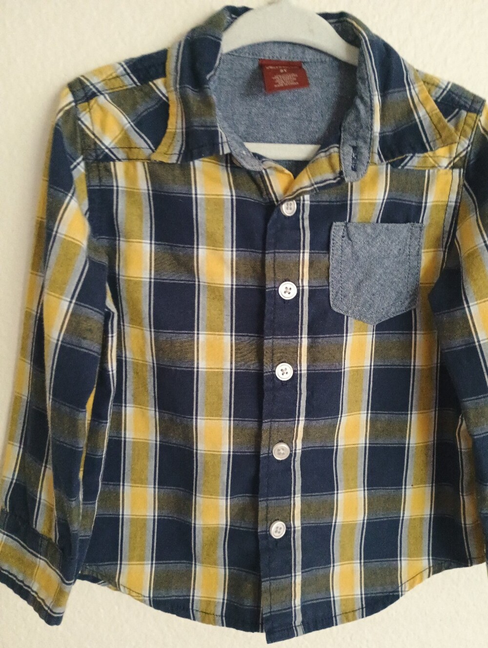 4/$15 Plaid Button Down, 2T